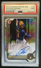 2022 Bowman Chrome Jackson Chourio Mega Auto Prospect #BCMA-JCR Brewers PSA 9
