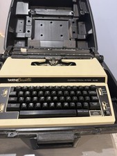 Vintage Brother Cassette Typewriter Correctron-Riter XL10. Cords And Case thumbnail