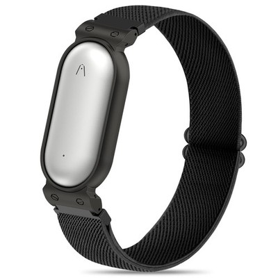 Bolesi Wristband Compatible with Plaud NotePin S/NotePin AI Voice 12mm, black 