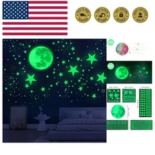 Glow in The Dark Star Stickers - 1078-Piece Set for Kids' Ceiling Decor