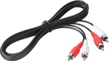 RCA Cables, 2RCA Male to 2RCA Male Stereo Audio Subwoofer Cable Dual Shielded...