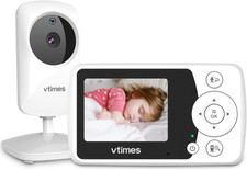 Baby Monitor with Camera and Audio, Video Baby Monitor No Wifi Night Vision 2.4"