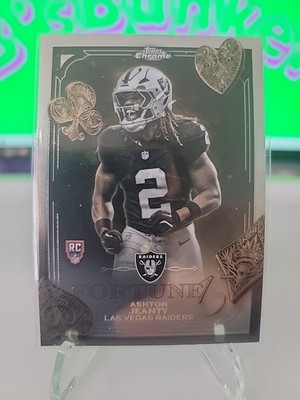 2025 Topps Chrome Football - Ashton Jeanty Fortune 15 Silver (RC) #F15-24