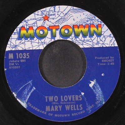MARY WELLS: two lovers / operator MOTOWN 7'' Single 45 RPM