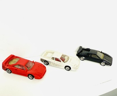 Vintage 1989 Monogram Models Ferrari Testarossa Lamborghini Lot of 3 Exotics