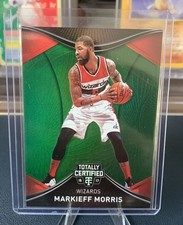 Jersey # Match 2016-17 Panini Totally Certified Markieff Morris 5/5 Bookend 1/1