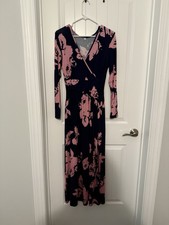 Women's Floral Long Sleeve Maxi Dress