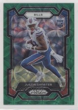2023 Panini Prizm Rookies Green Scope Prizm 39/75 Justin Shorter #310 1k9t