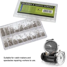 18 Sizes Stainless Steel Watch Mini Screw Assortment Repair Glass Watch Back