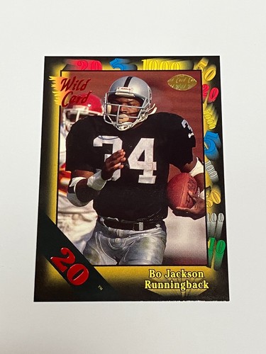 Bo Jackson [1000 Stripe] #108 1991 Wild Card card
