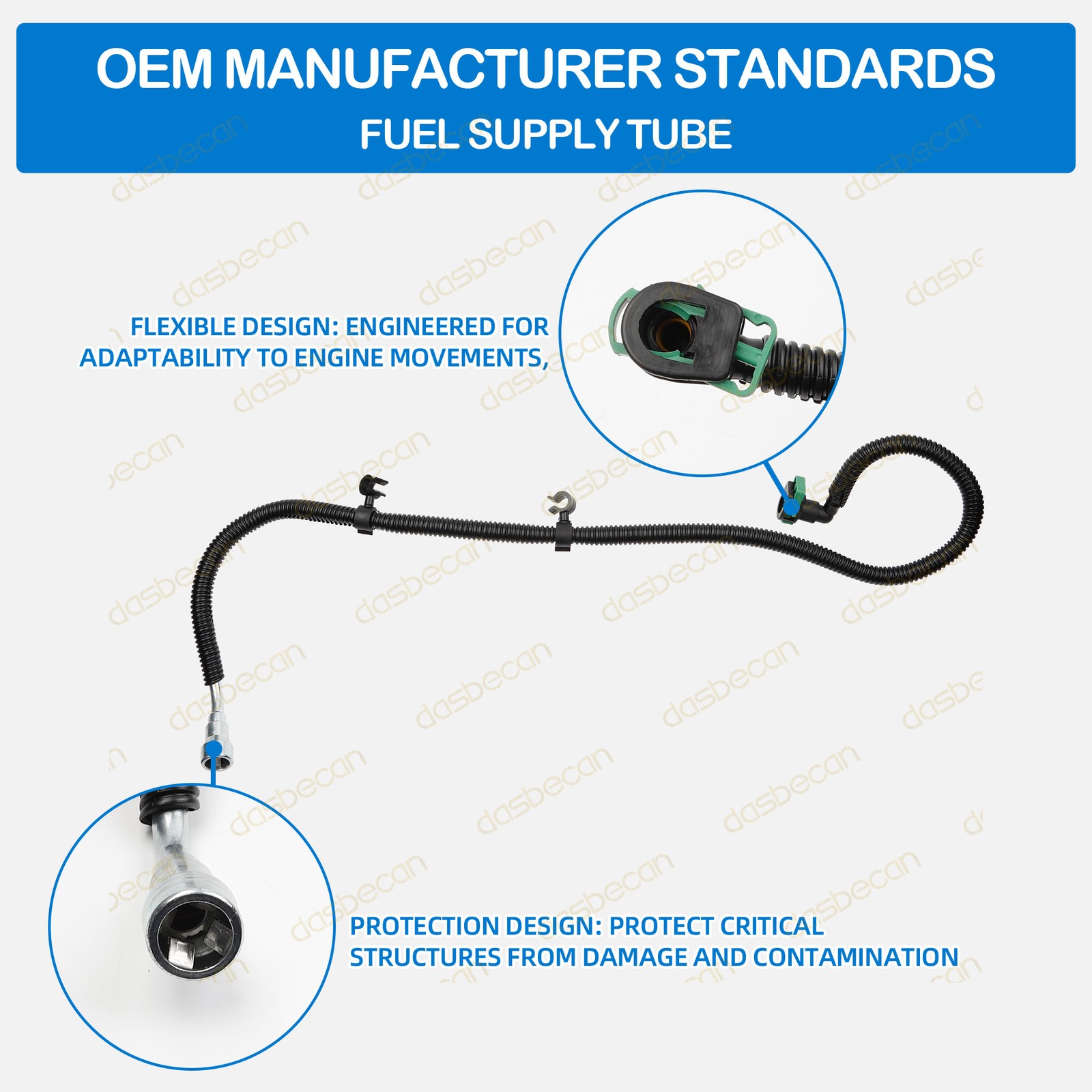 Fuel Supply Pipe for Jeep Wrangler 3.6L V6 Gas 2012-2018 68141849AD 68141849AB thumbnail 4