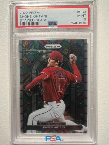 2022 Panini Prizm - Stained Glass Shohei Ohtani PSA 9 MINT