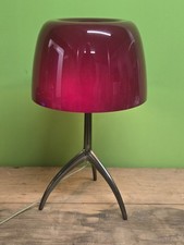 Foscarini Lumiere Grande Table Lamp Red Glass  Beautiful Italian Lamp