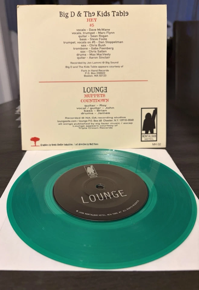 Big D and The Kids Lounge Translucent Green 7” EP 1998 Ska Less Than Jake Rare - Image 2 of 2