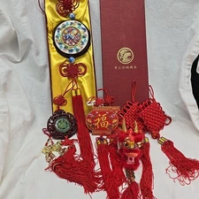Chinese Hanging Decor Lot Of 9