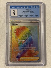 Pokémon CGC 9 Vivid Voltage TRAINER ALLISTER 192/185 RAINBOW RARE on eBay