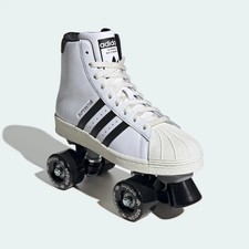 adidas Superstar 82 White Retro Roller Skates JS4038 Men's 5.5 Women's 7 200