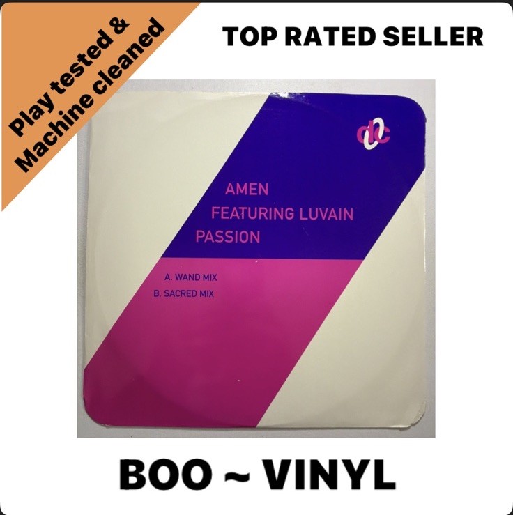 Amen Featuring Luvain - Passion 12"" Vinyl Hard House EX / VG+