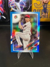 2021 Topps Chrome NPB #50 Daichi Ohsera Blue Refractor 76/150