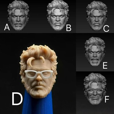 Unpainted 1/12 1/6 1/18 Ultimate Oldman Peter Parker Head Sculpt Carved Model To