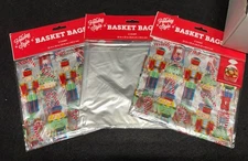 Holiday Style-3 Cello Gift Basket Bags 22 X 25"- (2) Nutcracker & (1) Clear 🔥🔥