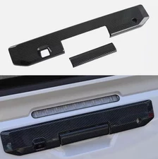 Carbon Fiber Rear Tail Gate Tailgate Handle Cover For 2024 Mitsubishi Triton MV