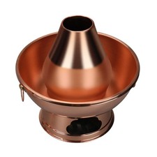 Kupfertopf mit Kamin gute W&auml;rmeverteilung Hot Pot gleichm&auml;&szlig;ige Erw&auml;rmung