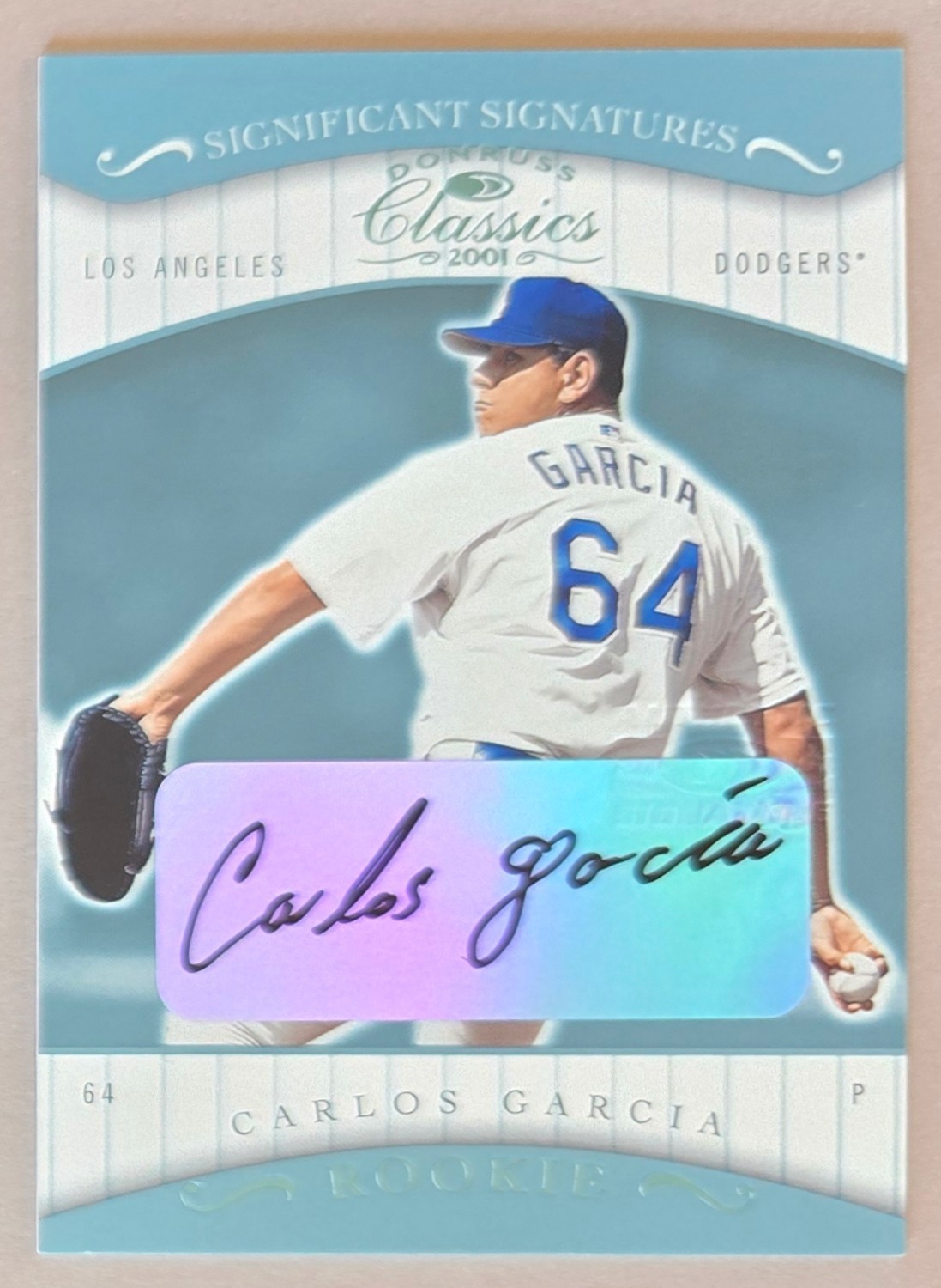 2001 Donruss Classics Significant Signatures #115 Carlos Garcia Auto LA Dodgers