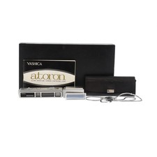 Yashica Atoron Subminiature Camera, Chrome with Case, Chain, Etc.