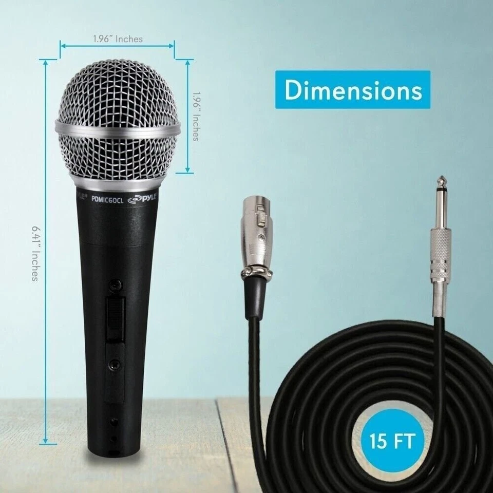 Pyle Professional Dynamic Microphone, Unidirectional Handheld Mic PDMIC59 - Image 2 of 4