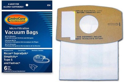 Replacement Micro Filtration Vacuum Cleaner Dust Bags made to fit Riccar