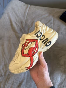 Chaussures basses homme pointure 38,5/8 Gucci Rhyton bouche cuir