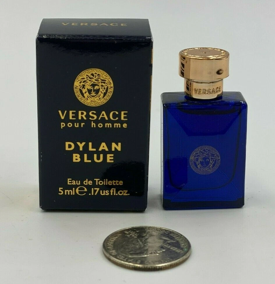 Versace Pour Homme Dylan Blue 0.17 oz /5 ml Men's Edt Splash Mini New  In Box