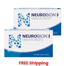 2 X 60's Neurobion Vitamin B1, B6, B12 Improves Nerve Health & Function New