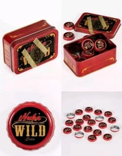 Fallout Nuka Cola Wild Bottle Cap Series Tin For Glass Rocket Figure NEW
