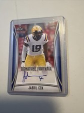 2021 Leaf Auto Autograph RC Blue JABRIL COX Dallas Cowboys LSU Tigers Autograph