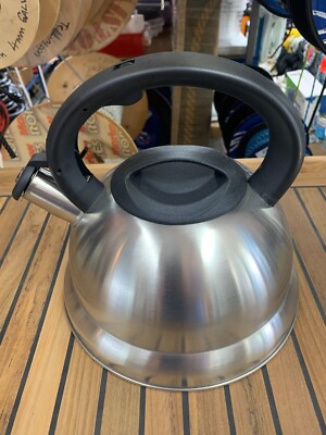 Edelstahl Wasserkocher Camping Boot Pantry Pfeifend Hochwertig 2,7L 200mm 8''