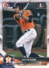 2018 Bowman Draft #BD-99 Alex McKenna Houston Astros