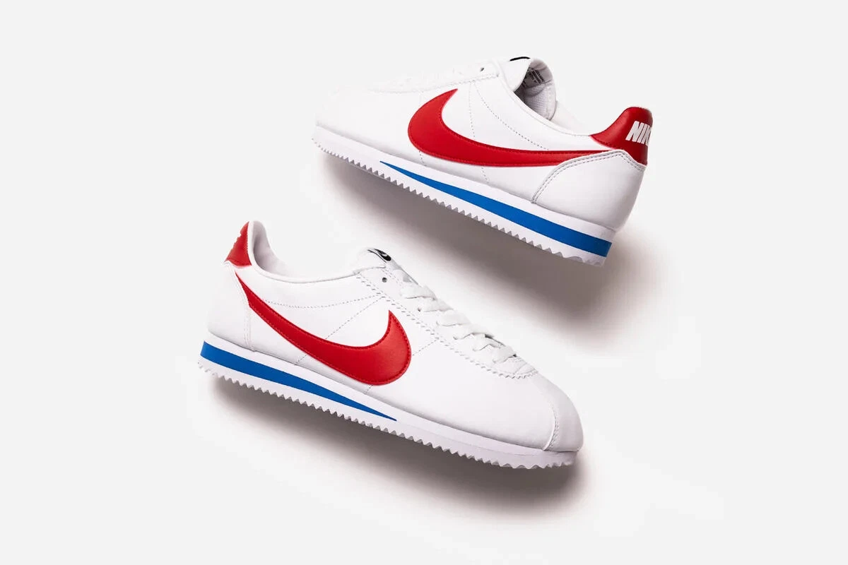 Nike classic cortez red white and blue shop womens