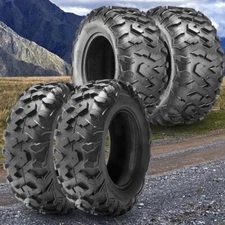 Set 4 6PR 25x10-12 25x11-12 ATV UTV Tires All Terrain Superior 25x10x12 25x11x12