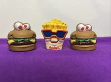 Vtg Hardees Food Squirter & Changeable  kids meal toys Lot Of 3