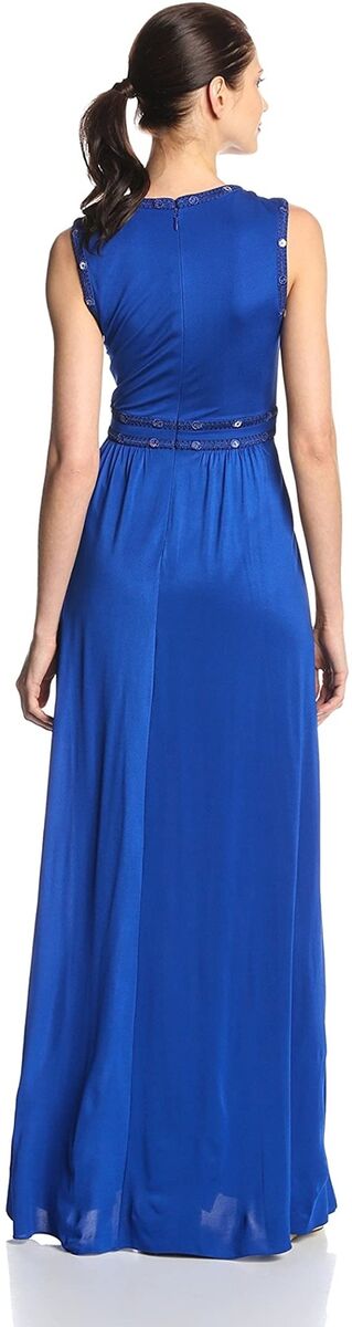 SALE!【BCBG MAXAZRIA】Embellished Plunging V-Neck Gown BCBG MAXAZRIA Juliette Embellished V-Neck Evening Gown Sz XS