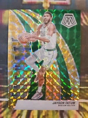 Jayson Tatum 2023-24 Elevate Yellow Green 83/99 #3 NBA Champ (Color Match)