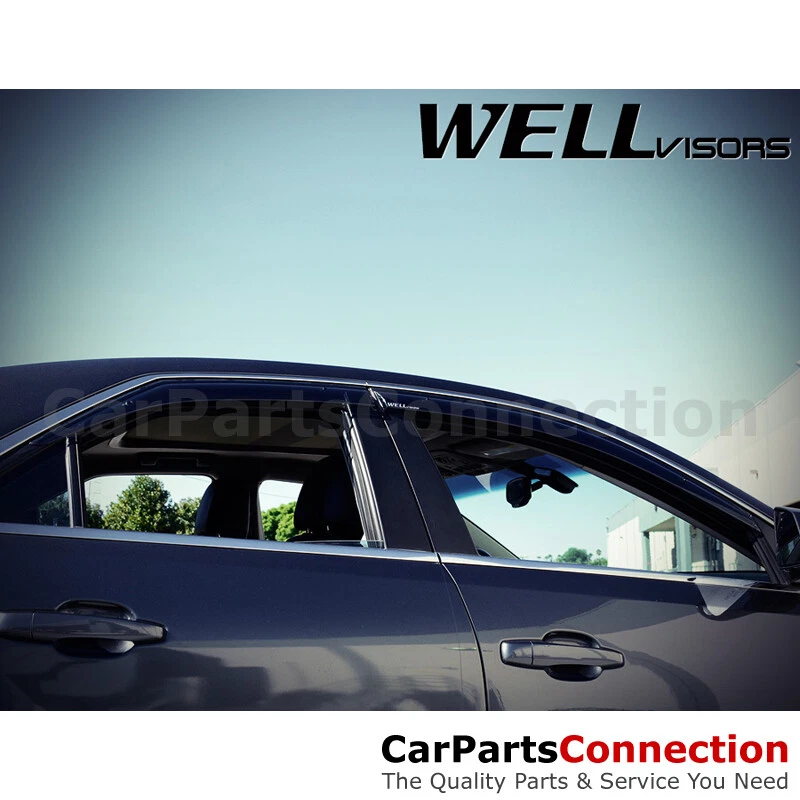 Viseras de ventana WellVisors 08-13 para Cadillac CTS sedán parasoles deflectores Foto 4 de 4