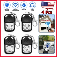 4x Universal Rolling Code Remote Control Fob Gate Garage Door Opener Key 433MHz