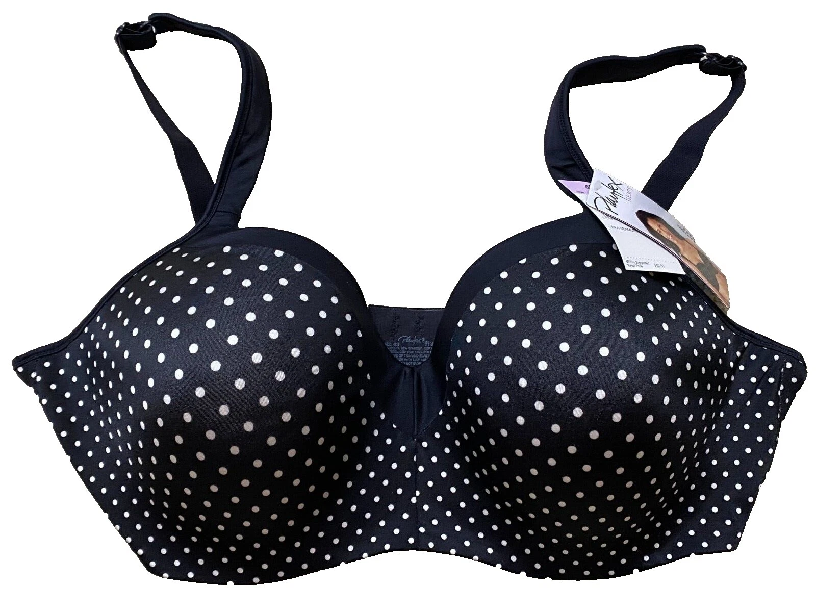Playtex Polka Dot White Bras & Bra Sets for Women