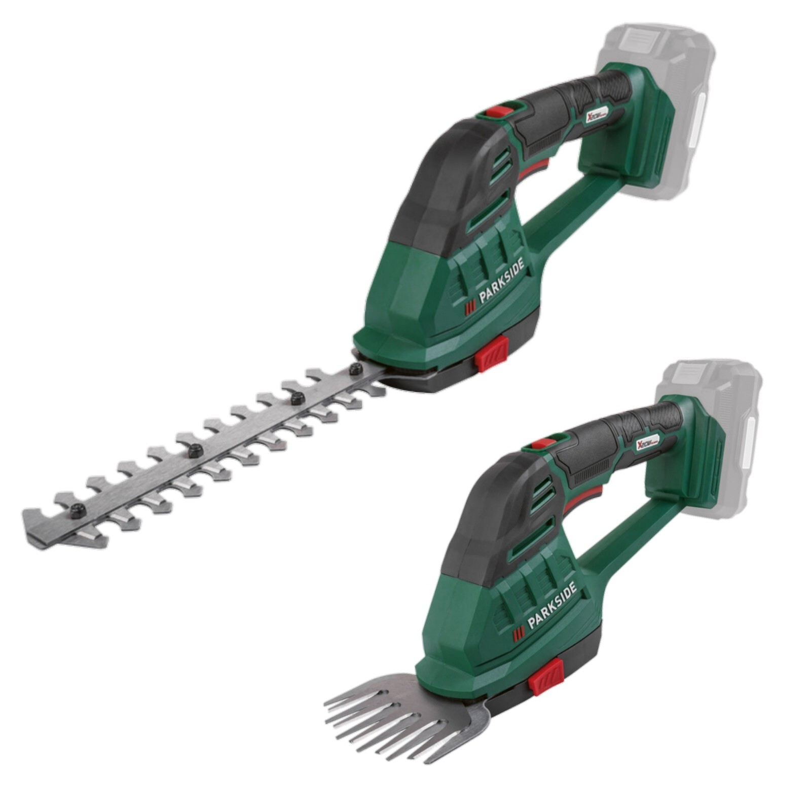 Parkside 20V Cordless Grass & Hedge Combi Shear Optional 2Ah Batter