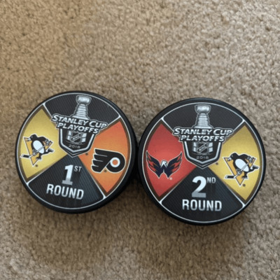 NHL Stanley Cup 2018 Playoffs 1st & 2nd Round Pucks *New*