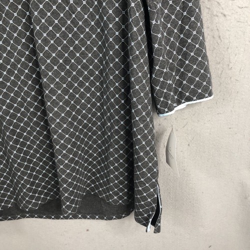 Liz Claiborne Nightgown Womens 2X Plus Size Gray Blue Feminine Comfy Lounge NEW - Picture 11 of 16