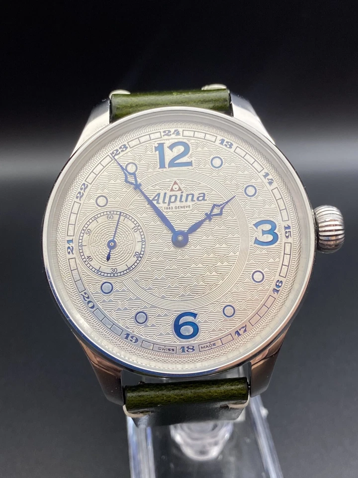 Reloj Pulsera Grande Alpina Movimiento MATRIMONIO Vintage Personalizado ALPINA Foto 3 de 4
